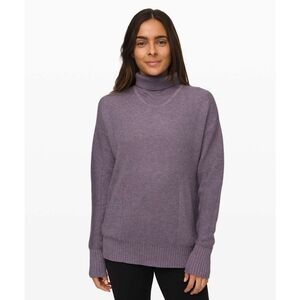 Lululemon Cozy Calling Turtleneck Sweater Purple Size XL